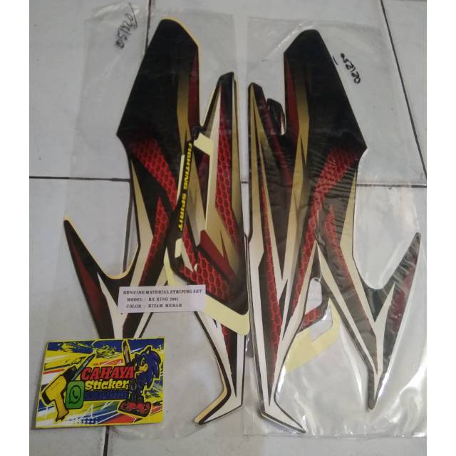 Jual Striping Lis Sticker Rx King Standar Tahun Warna Merah