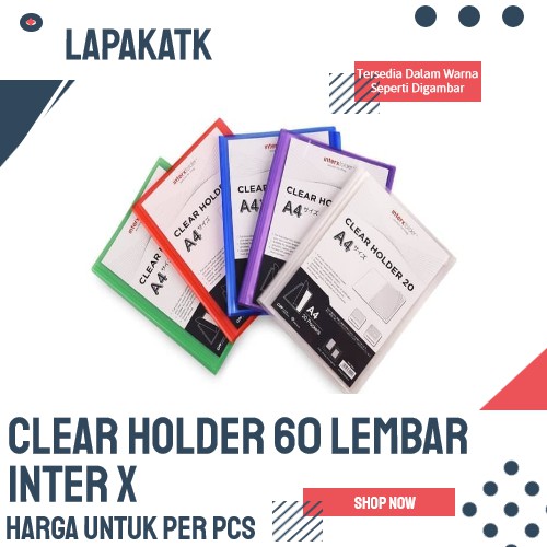 

CLEAR HOLDER DOKUMEN KEEPER A4 60 INTER-X++