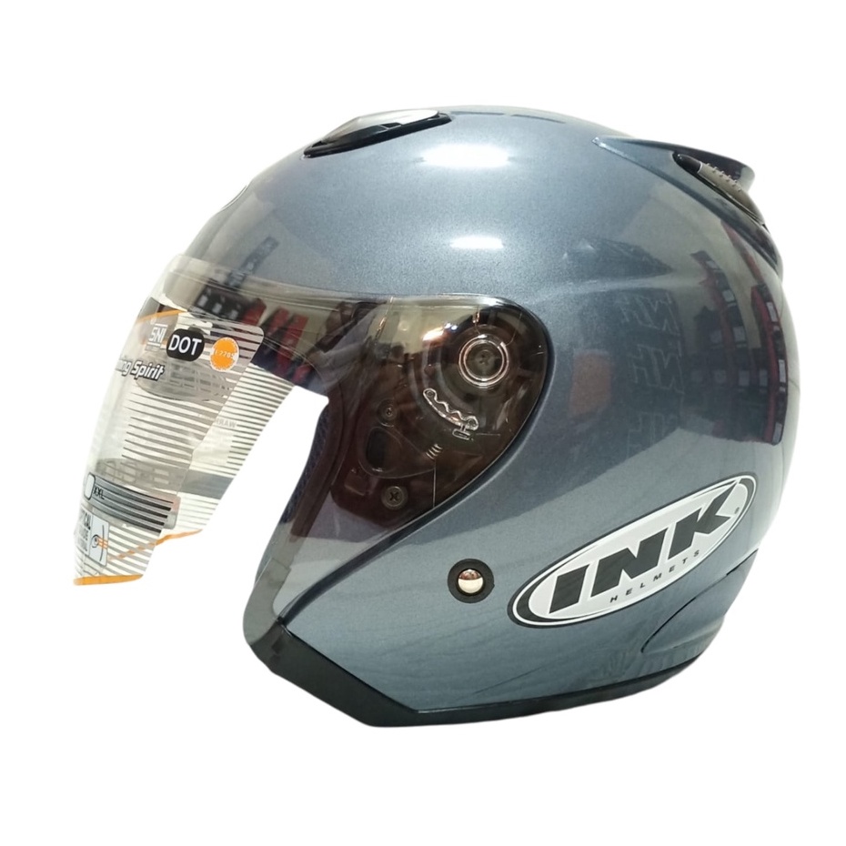 HELM INK HALF FACE INK CENTRO ORIGINAL 100% INK CENTRO JET SOLID ALLGREY