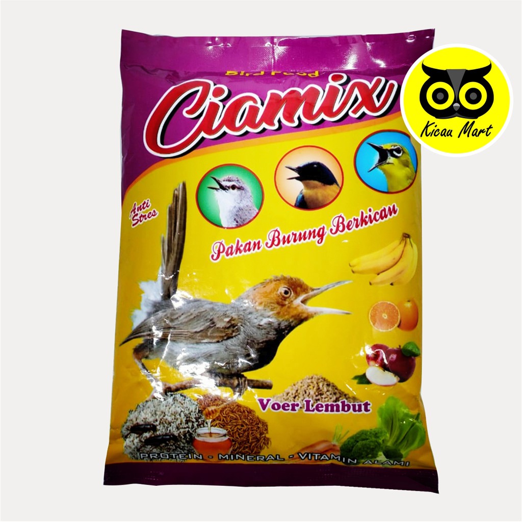 VOER LEMBUT CIAMIX PAKAN BURUNG PLECI CIBLEK PRENJAK LOLOHAN BUBUR LOLOH PIYIK HIGH PROTEIN VOERLT