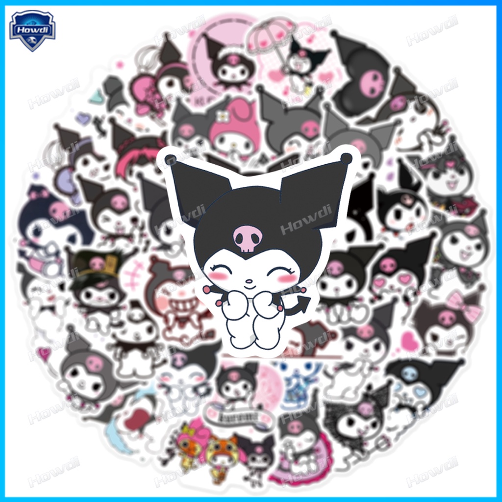 Kuromi Stiker Anti Air Untuk Helm Motormobil