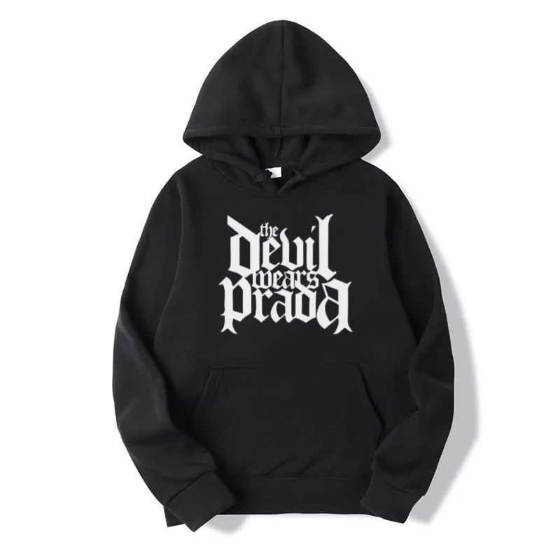 Jaket Hoodie Band THE DEVIL WEARS PRADA Pria Wanita Custom Distro Polos Tebal