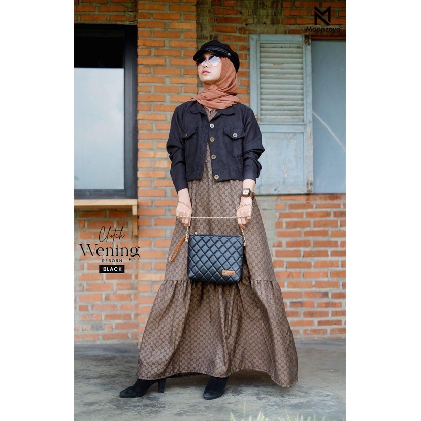 Wening Clutch Reborn by Moonzaya Dompet Tas Tangan Handbag 2 in 1