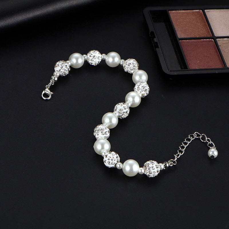 17km Gelang Mutiara Imitasi Bahan Alloy untuk Wanita-6