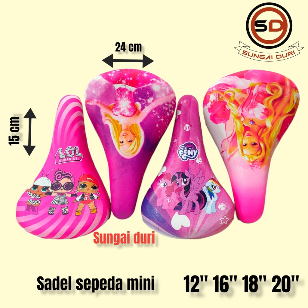 sadel sepeda mini anak cewek karakter ms-848