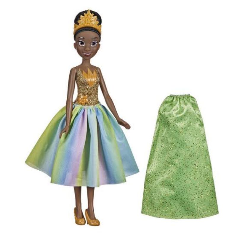 ori original hasbro disney ultimate princess celebration party fashion tiana dress changable putri ganti baju boneka doll barbie mainan anak cewek perempuan hadiah kado ultah collection gift toy toys girl baby balita toodler batita kids shimmer glitter