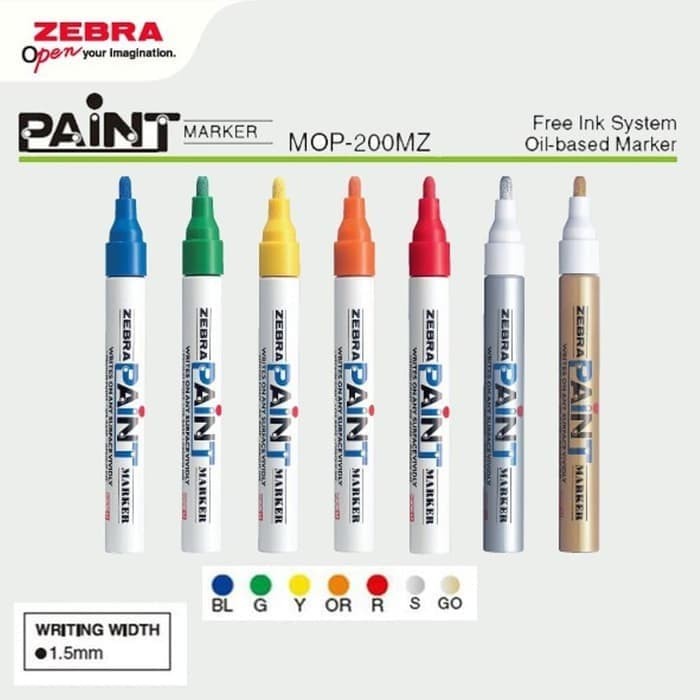 

Spesial Spidol Zebra Paint Marker Medium Point Bergaransi