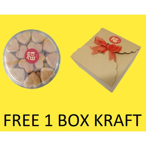 

Kue Kering Homemade cookies Wisjman Hampers Box Kraft isi 1 Toples