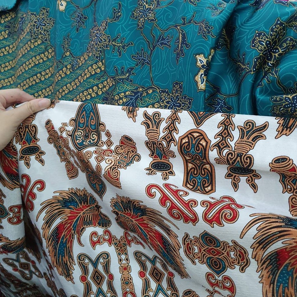 Kain Batik Solo Bahan Wolfis Prem Silk Satin Halus