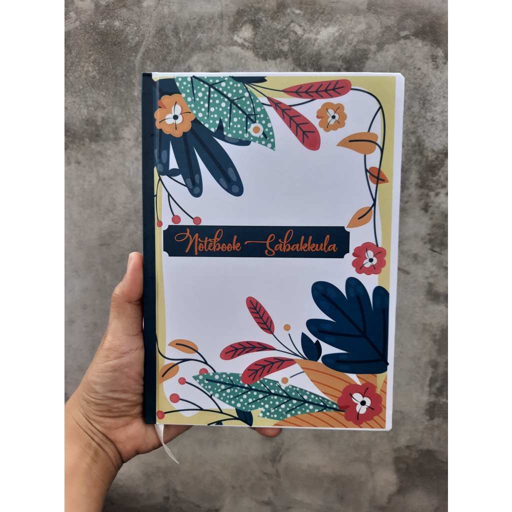 

Hardcover Notebook A5 - Motif Flora 2
