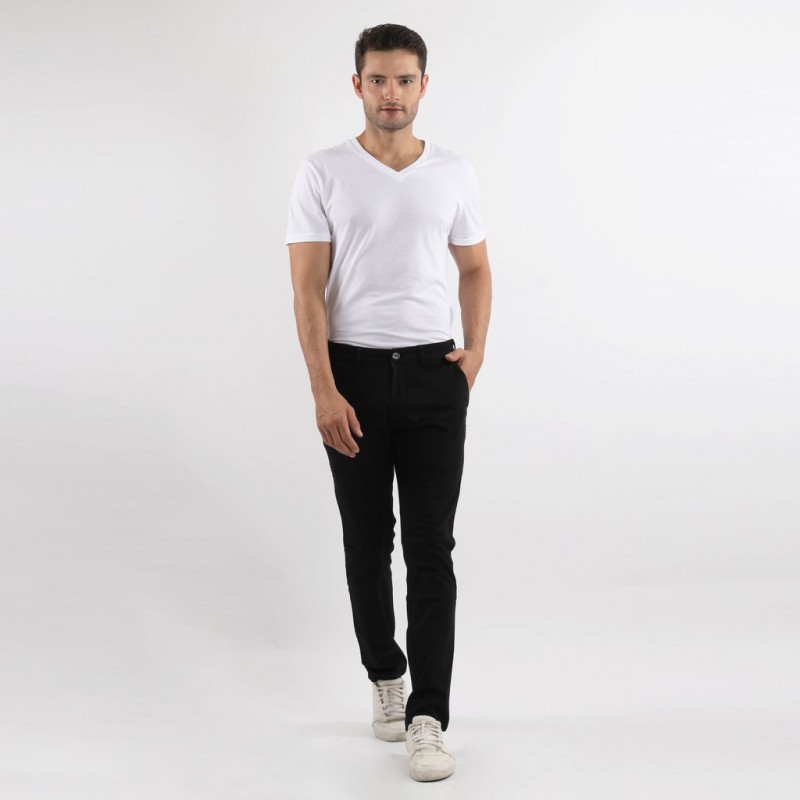 Edwin Celana Chinos Pria Osaka Slim Fit Stretch Black