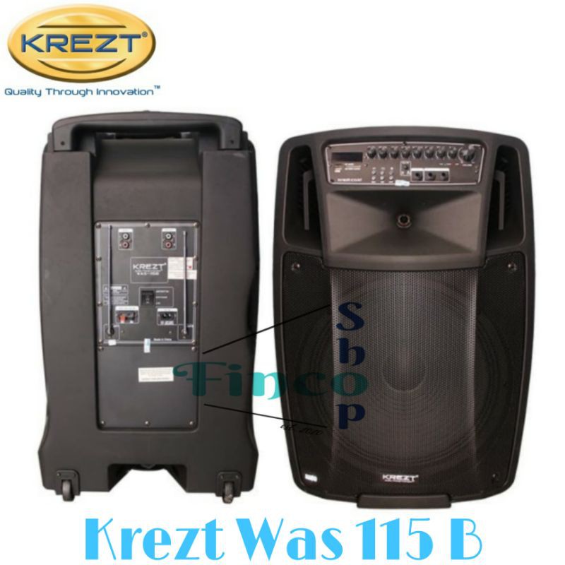 Speaker Portable Meeting Wireless KREZT Was-115 B ( 15 inch )
