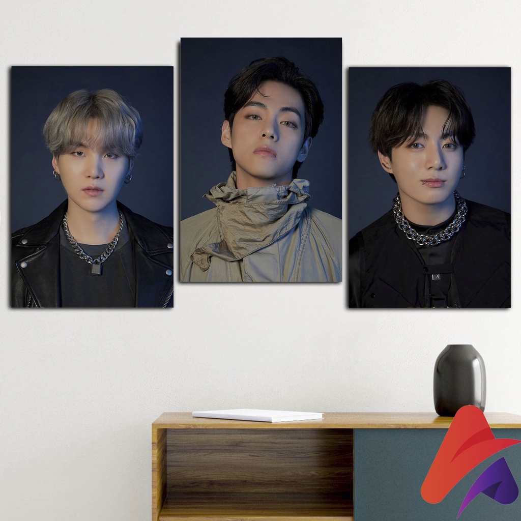 HIASAN DINDING BTS KPOP BTS FATES DAN LOTTE (20X30 CM)  WALLDECOR PAJANGAN POSTER HIASAN KAMAR DEKORASI KAYU KPOP BTS FATES LOTE BTS