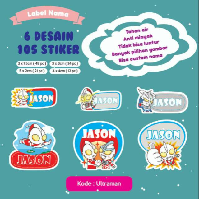 

LABEL NAMA WATERPROOF (STIKER TUMBLER/ STIKER MUG/ STIKER DOT/ STIKER BOTOL ANTI AIR)