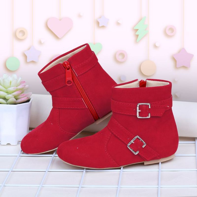 Sepatu Boots Flat Anak Perempuan High Quality Garansi Original Bahan Berkualitas Super Premium