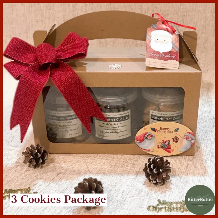 

Christmas - 3 Cookies Package - Christmas Hampers, Paket Natal