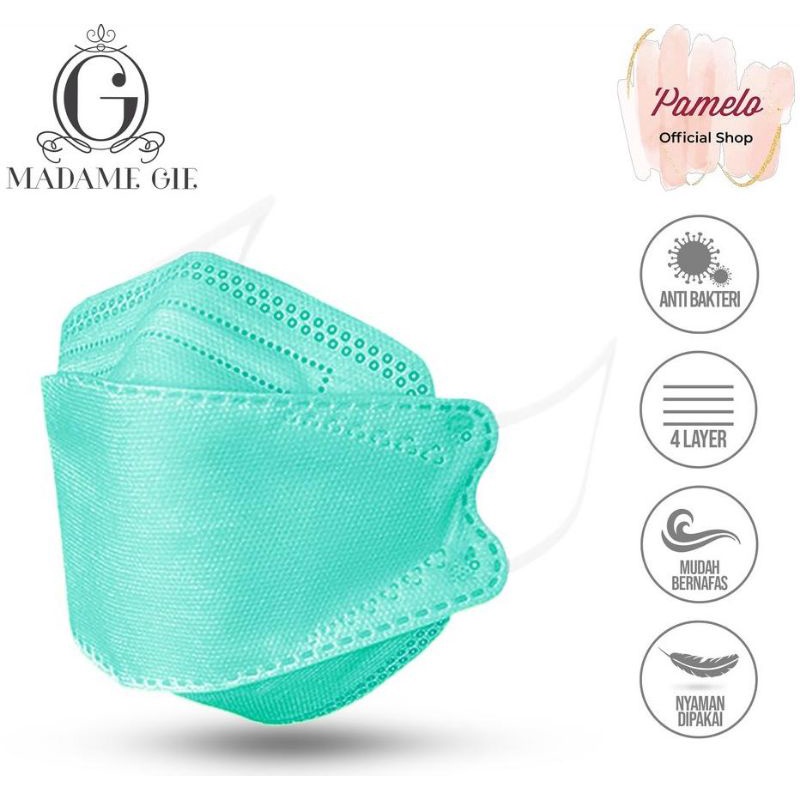 MASKER KF94 WARNA HIJAU SATU BOX ISI 20