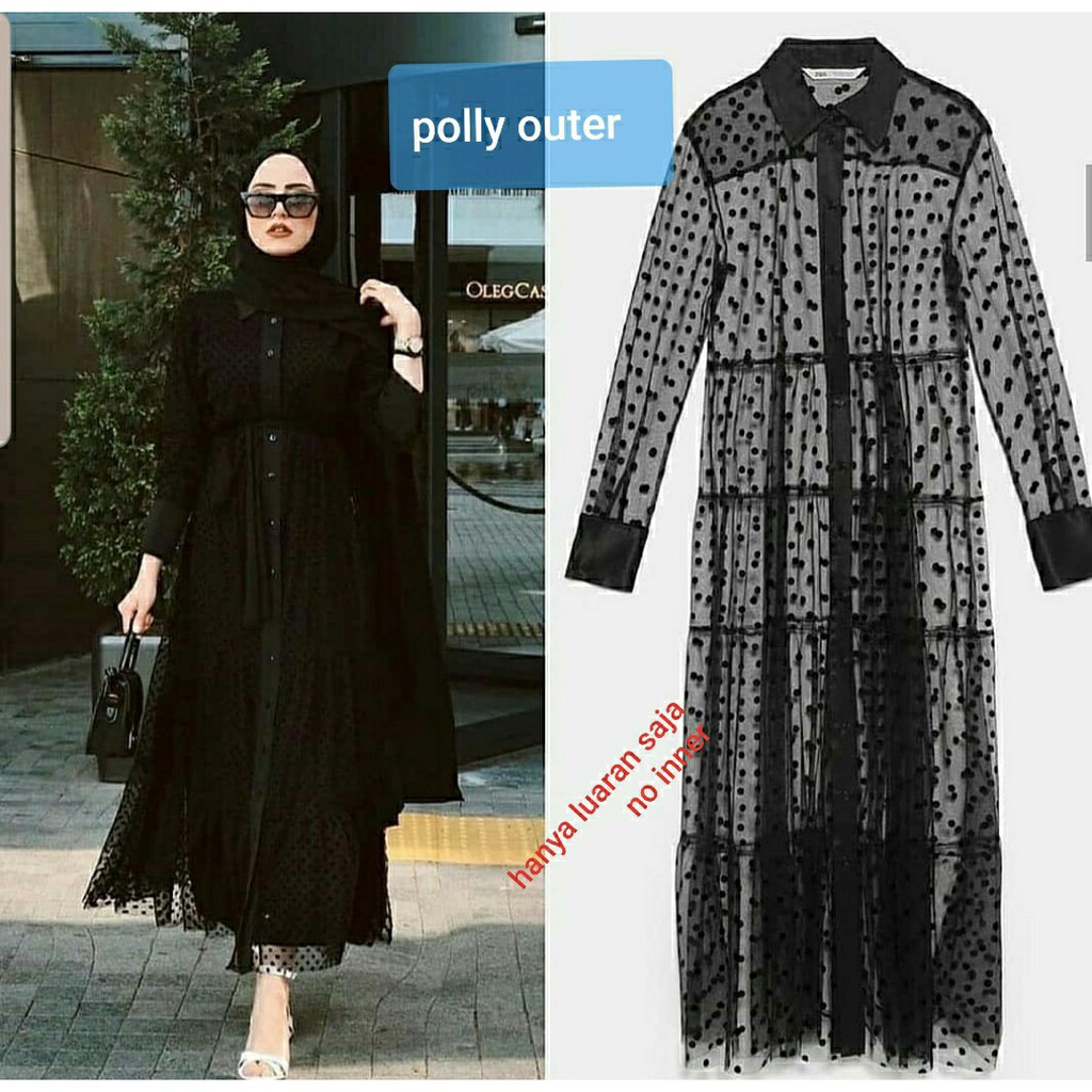 POLLY OUTER TUTUL BLACK (OUTER ONLY)