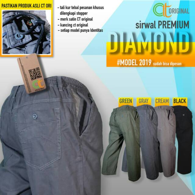 Celana Sirwal CT Original Premium Diamond