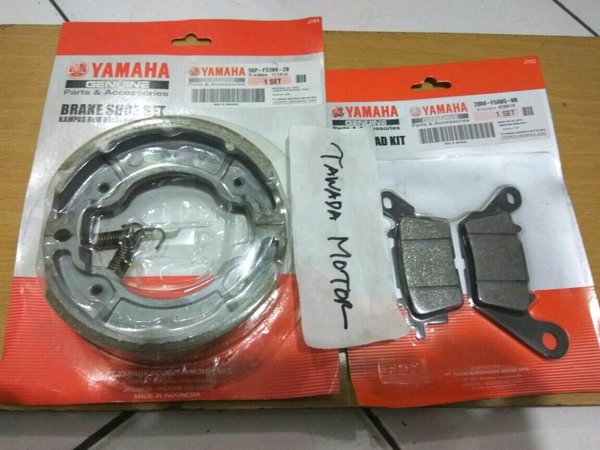 KANVAS REM SET DEPAN DAN BELAKANG YAMAHA LEXI 125