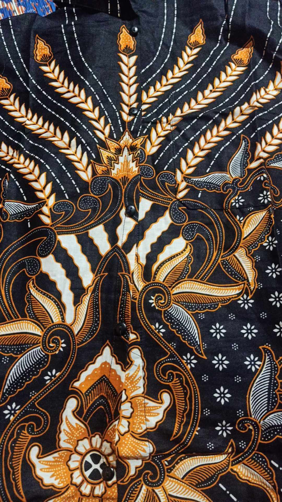 Kemeja Batik Pria Lengan Panjang Size M L Xl Xxl  Bswart Batik Hrb026 Kenongo Hem Panjang Padi