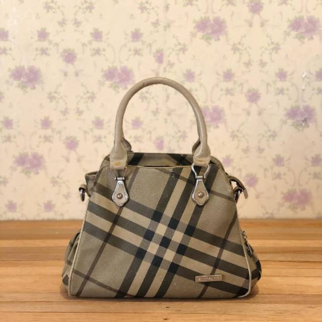 burberry satchel bag authentic tas preloved