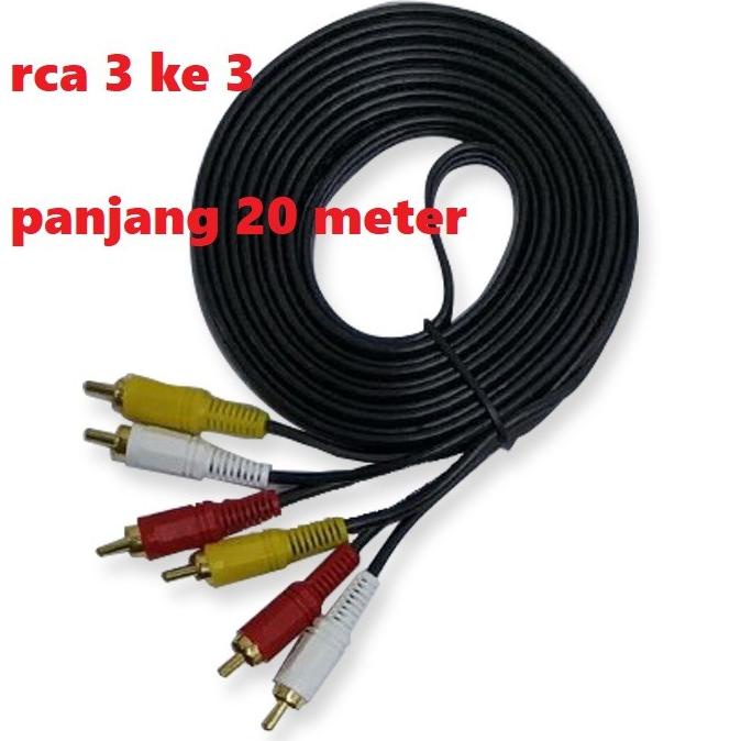 *#*#*#*#] Kable RCA/Cable AV/Kabel AV 20M Jack 3 To 3 Visero