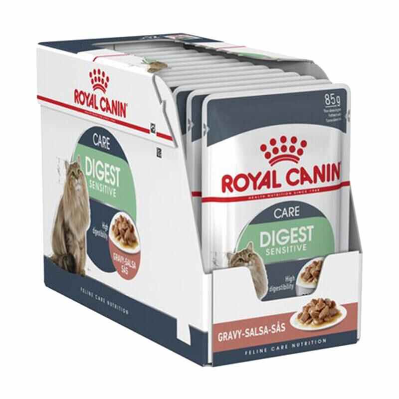 Royal Canin Digestive Care in gravy Pouch 85gr - Makanan Kucing