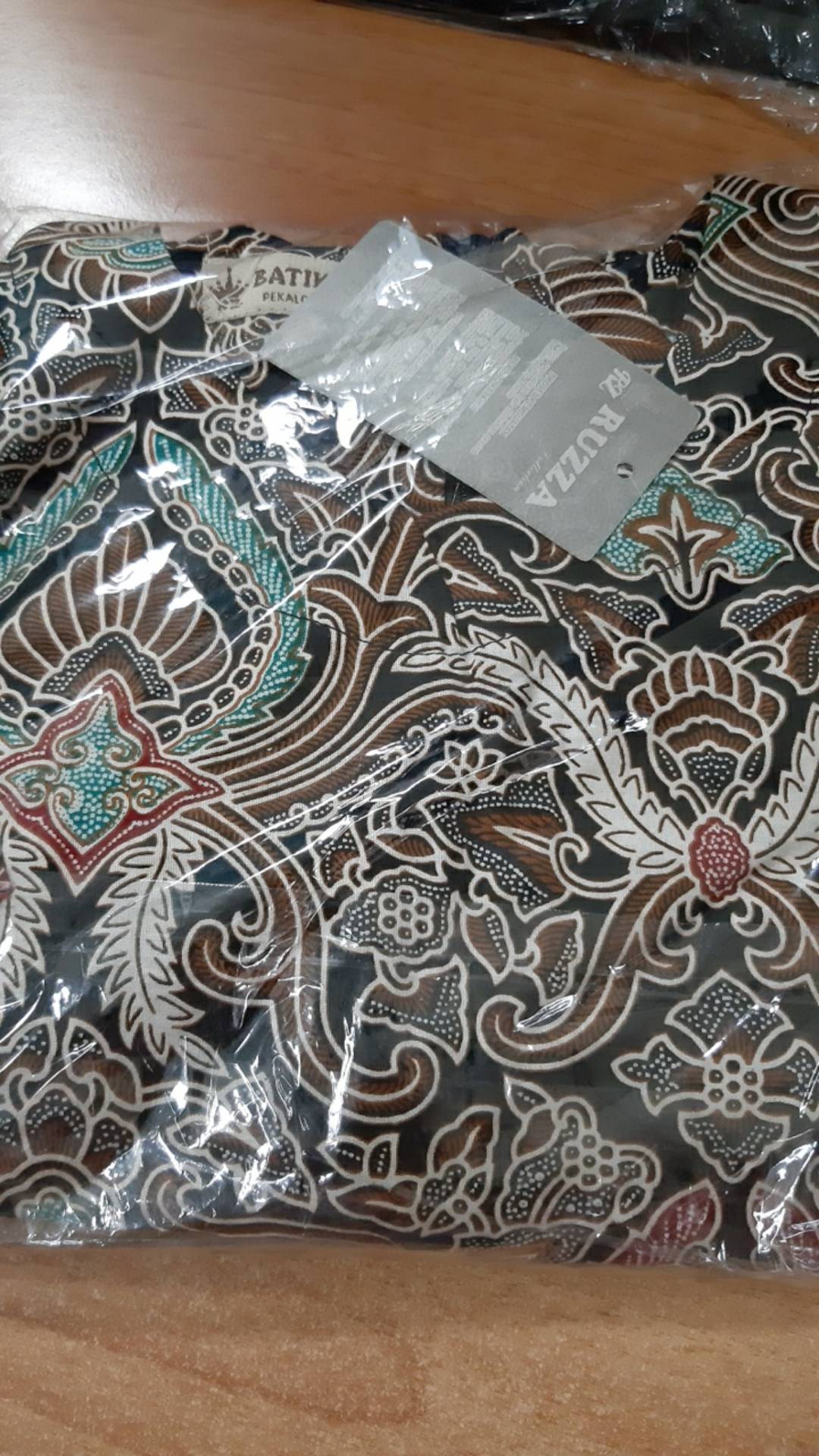 Ruzza Batik Couple Motif Cirebon Peach Seragam Keluarga Couple Size M L Xl