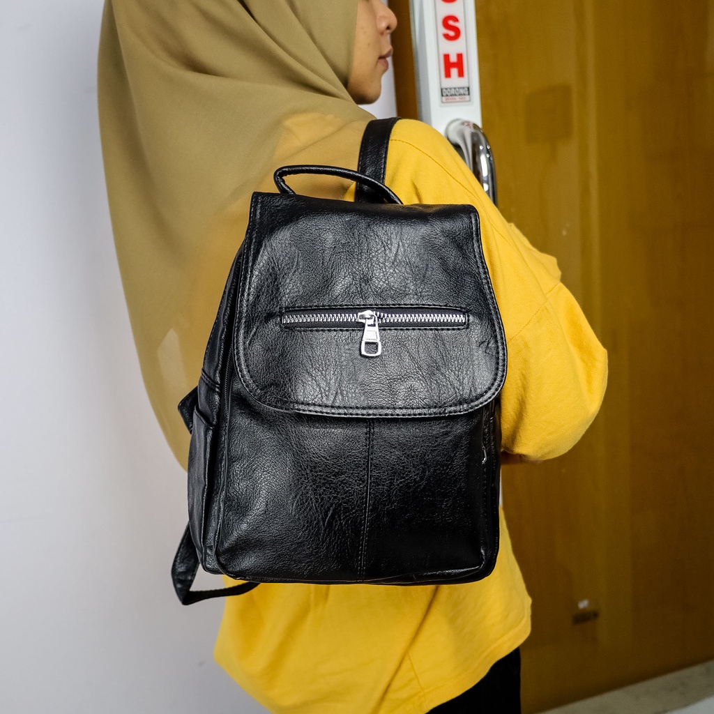 Tas Ransel Wanita Bahan PU Leather Berkualitas Import Harga Grosir - ercassia