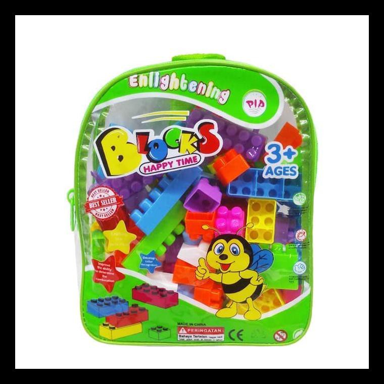 LEGO BLOCK TAS - MAINAN EDUKASI EDUKATIF