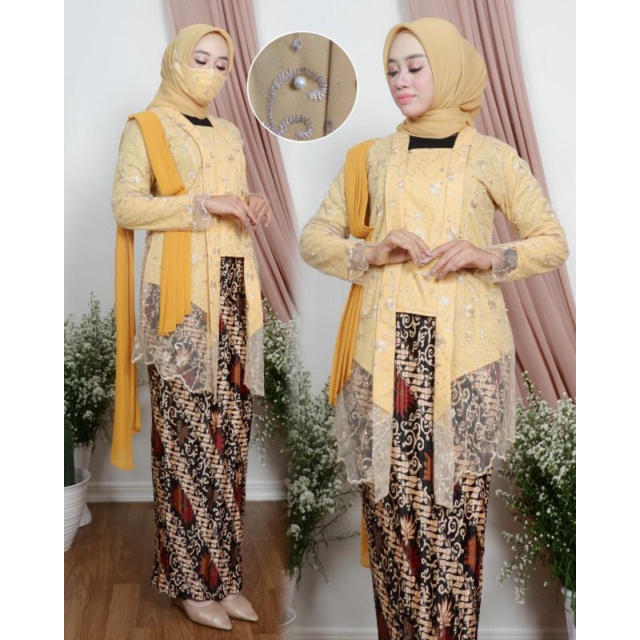 Set Kebaya Melayu / Kebaya Kutu Baru / Kebaya Salendang / Kebaya Lamaran / Kebaya Wisuda / Kebaya Modern / Kebaya Couple / Kebaya Cantik