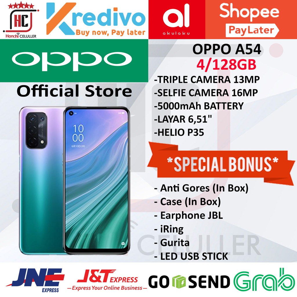 OPPO A54 6/128GB GARANSI RESMI OPPO INDONESIA