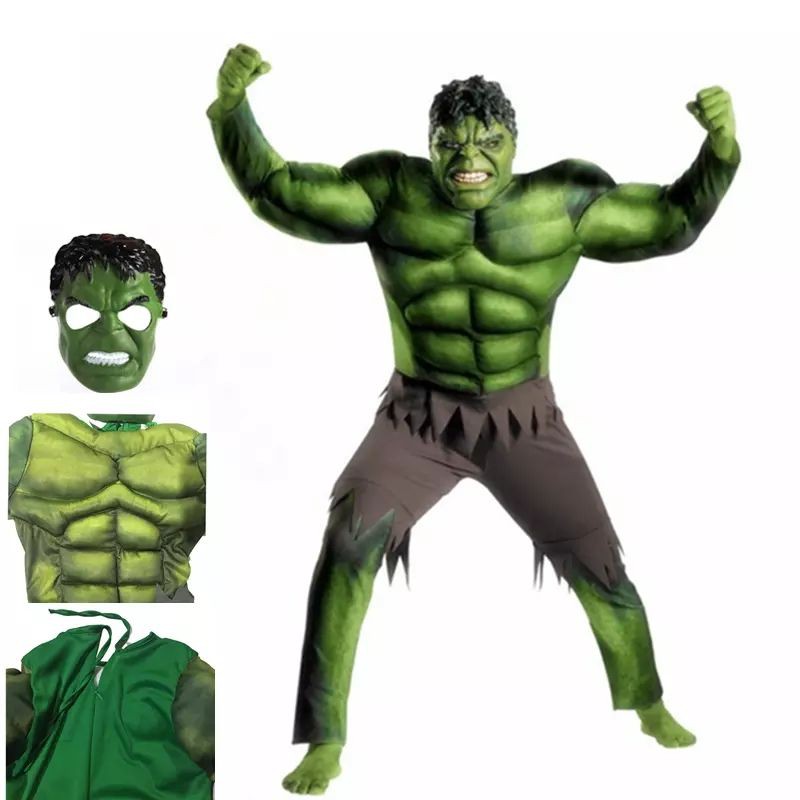 Kostum HULK Anak Costume Costplay hallowen Superhero Avenger
