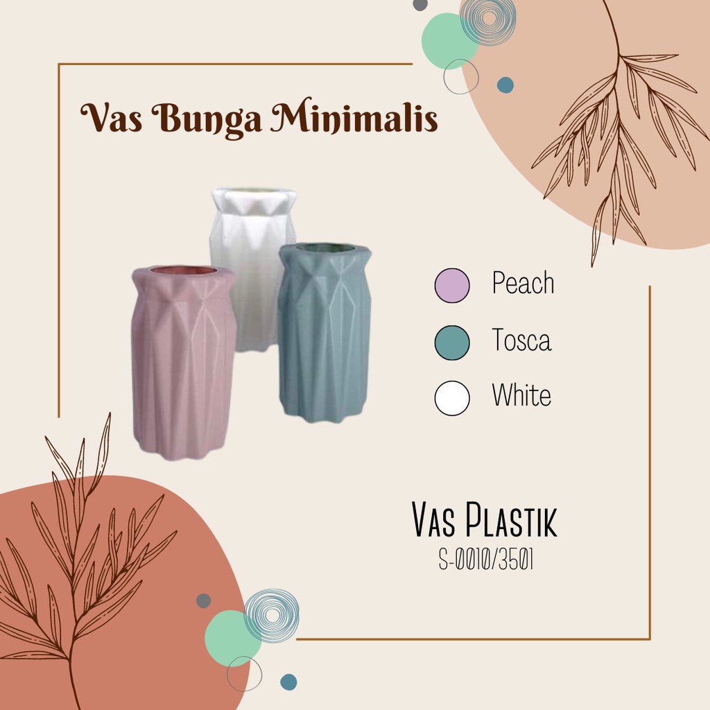 [VAS PLASTIK] Vas Bunga Minimalis Murah Berkualitas Dekorasi Rumah