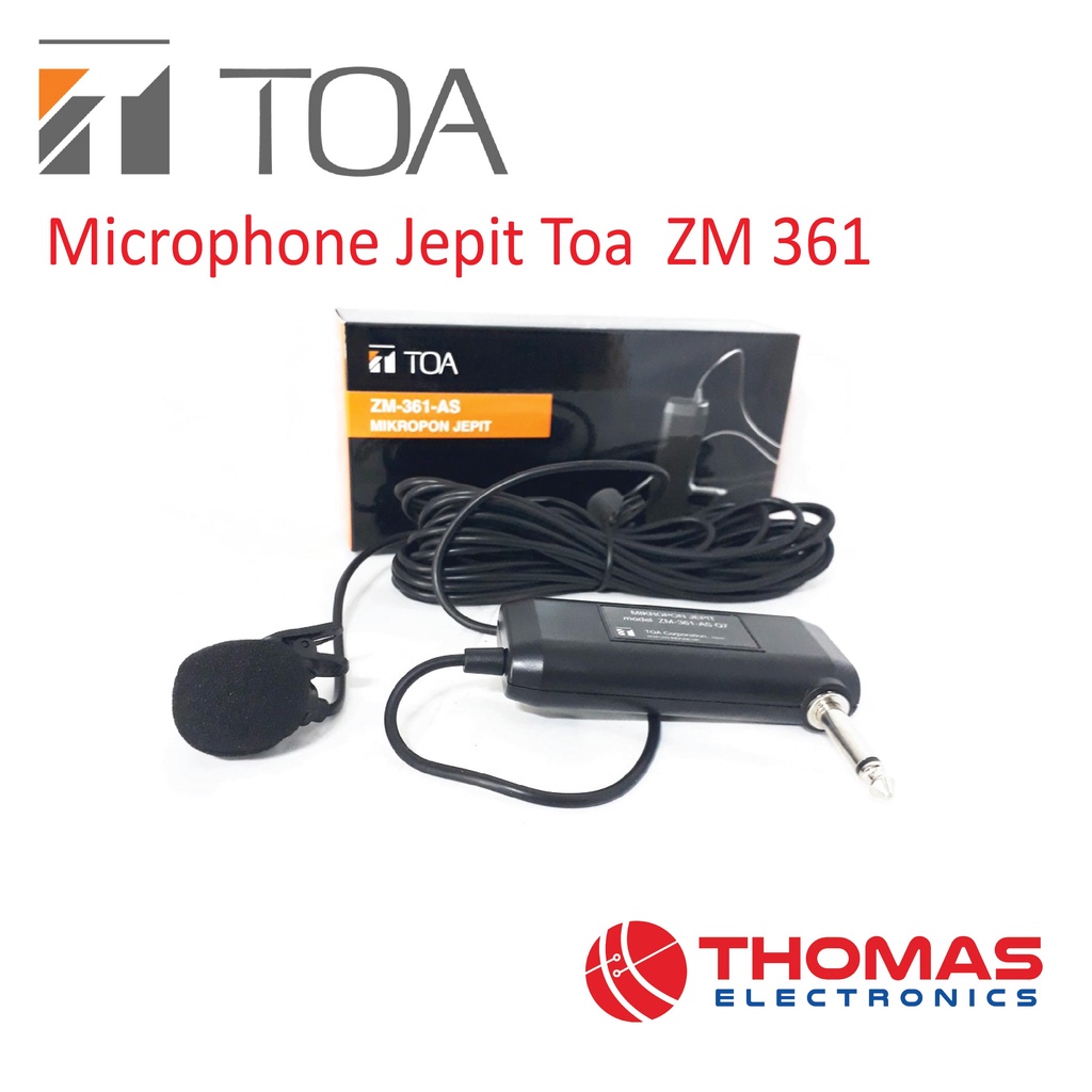 Microphone Jepit Toa Mikropon Mic Toa ZM361 ZM 361
