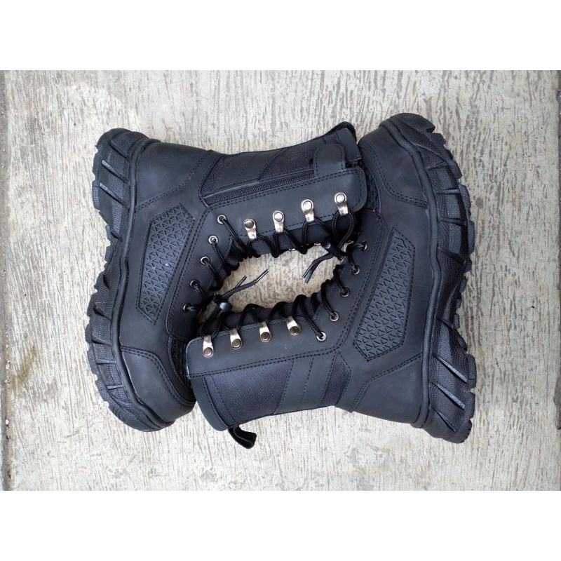 SEPATU PDL TNI POLRI TAWON POLPP MEREK BUKAN BOA PARABELLUM TANPA TALI PUTAR ASLI PAKAI RESLETING