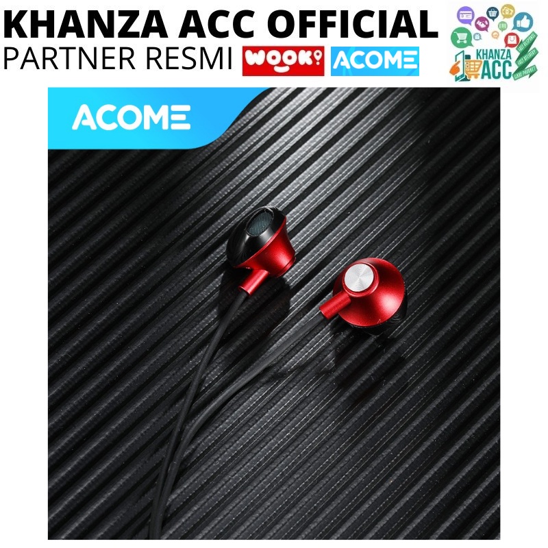 KHANZAACC ACOME AW05 Wired Earphone Semi In Ear Headset Super Bass