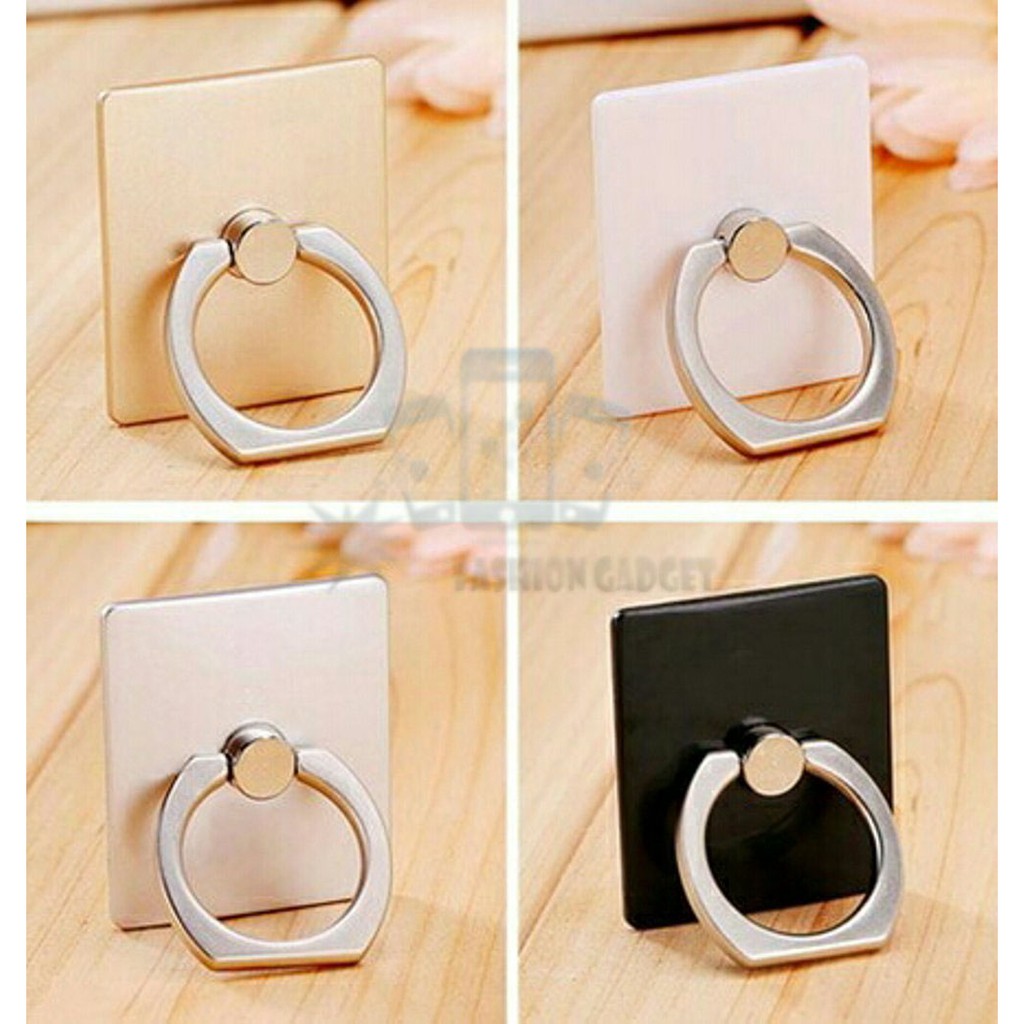 Ringstand Holder Besi Cincin Hp Polos Hot / Holder Penyangga Pegangaan Hp Tablet Gadget Aman