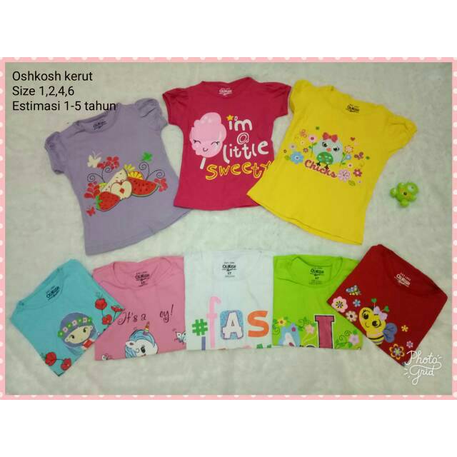 Kaos oshkosh perempuan / oshkosh cewek