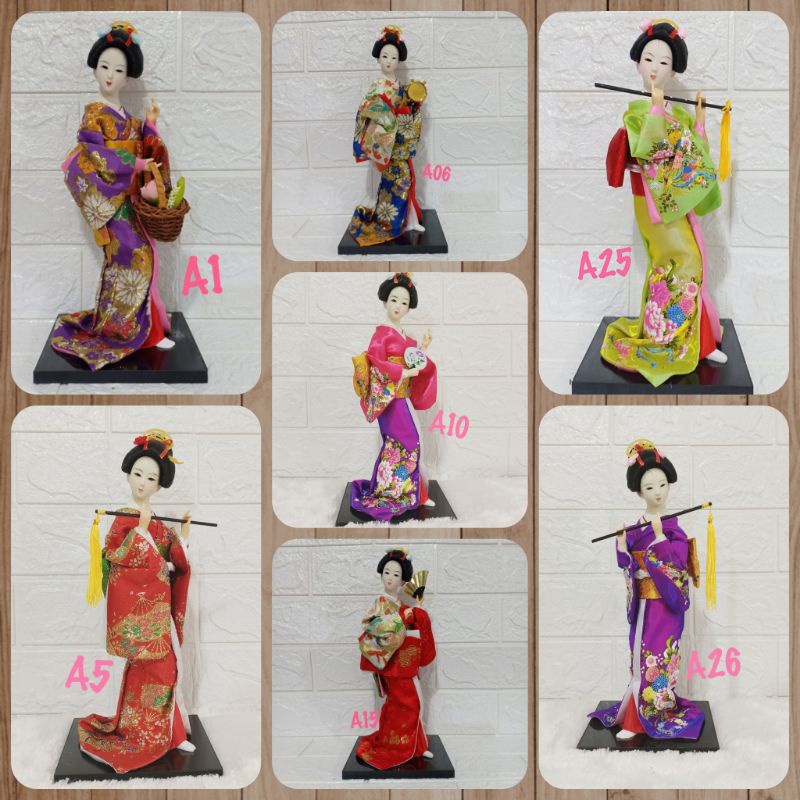 Geisha doll / geisha boneka / pajangan jepang / jepang boneka