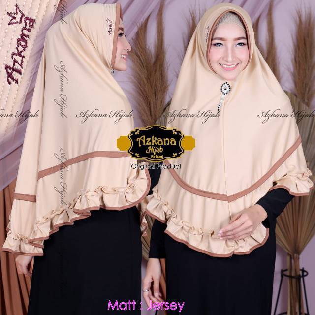 [COD] Jilbab Instan / Bergo Azkana Rempel / Hijab Jumbo Azkana / Hijab Syar'i Azkana