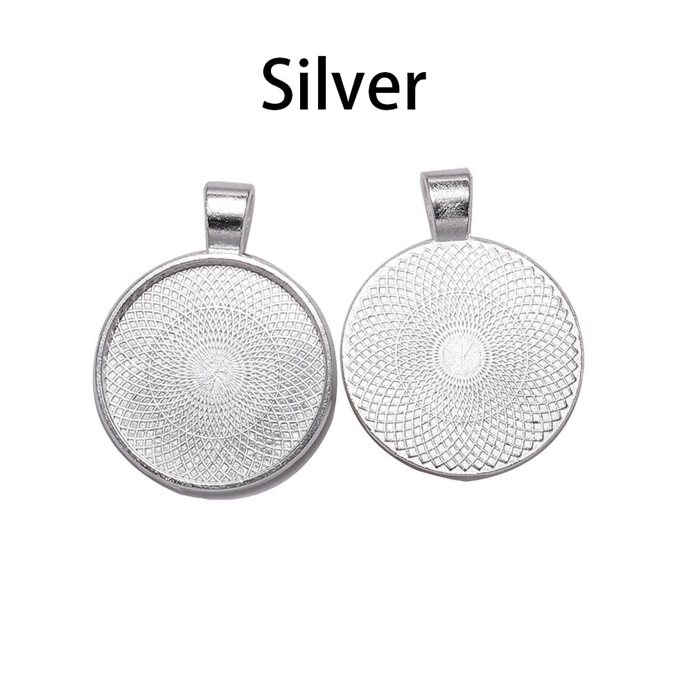 10pcs/lot 25 mm Baki liontin baki dasar cabochon digunakan untuk membuat liontin kalung diy