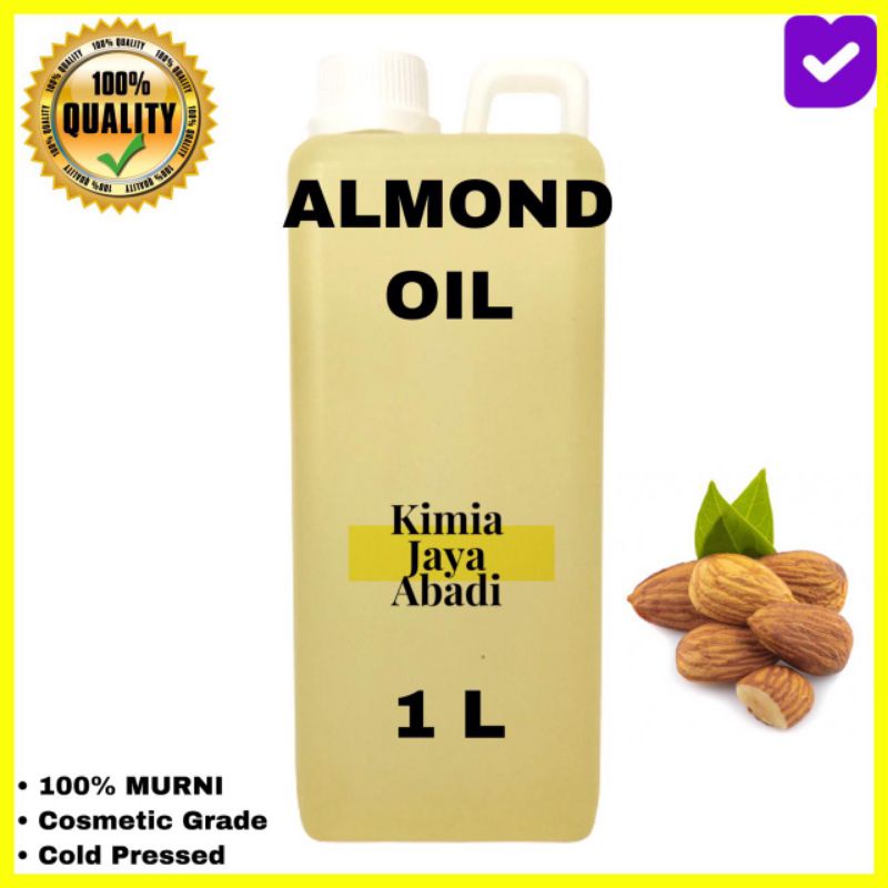 100% Pure Sweet Almond Oil 1 Liter / Minyak Almond 1 Liter ASLI