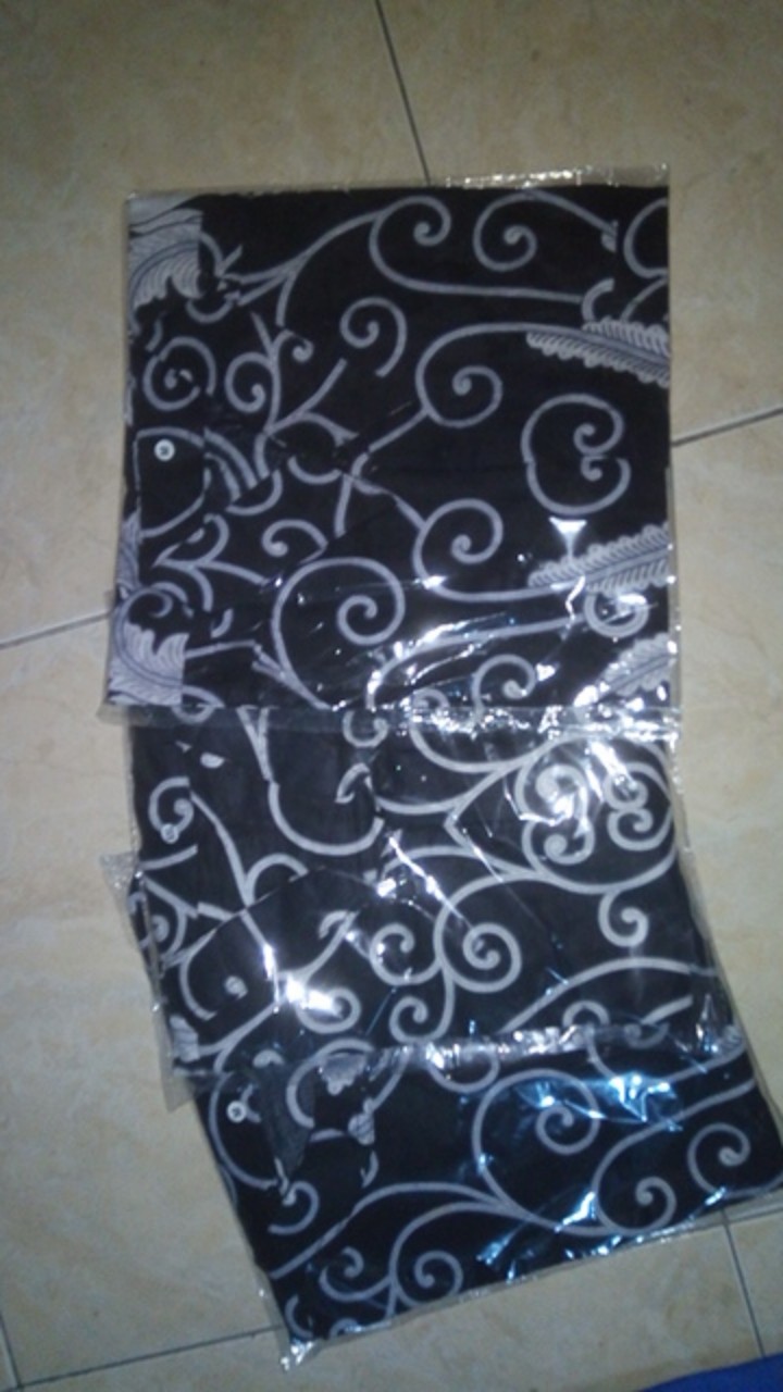 Bisa Pisah Batik Couple Keluarga Sania Ruffle Ori Ndoro Jowi Dnt Motif Ulir Putih Termurah