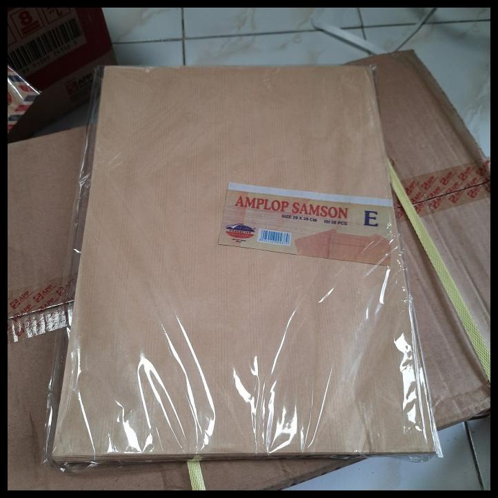 

Amplop Samson Character E 29X39Cm Coklat Polos 1 Pack Isi 50