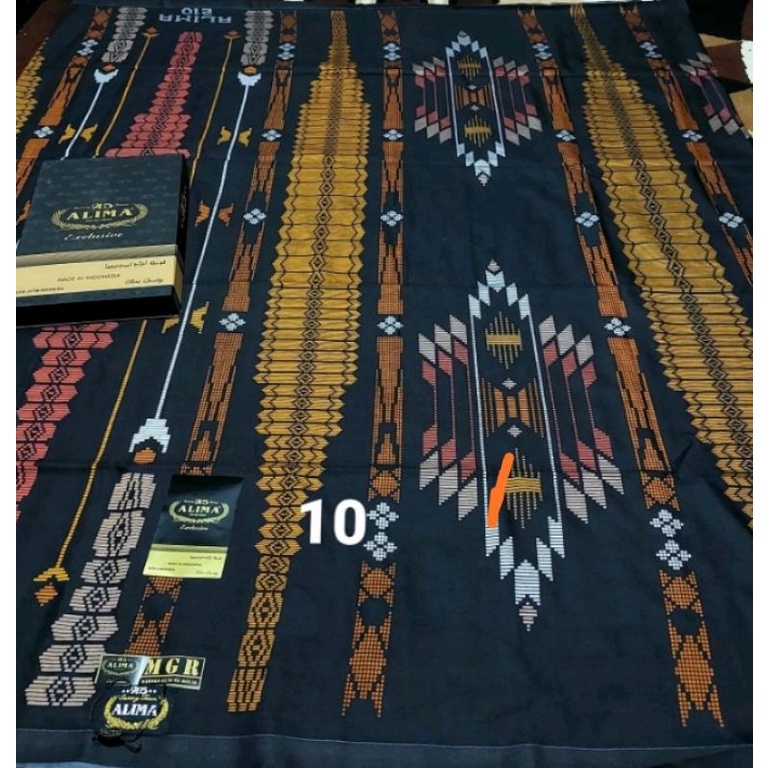 Sarung Alima 210 Exclusive New Motif BHS Khusus Warna Hitam