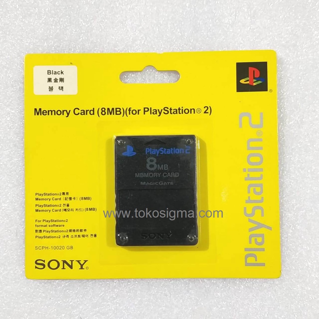 Memory Card Sony PlayStation 2 PS2 8 MB Game Boot 8MB Magic Gate Hitam