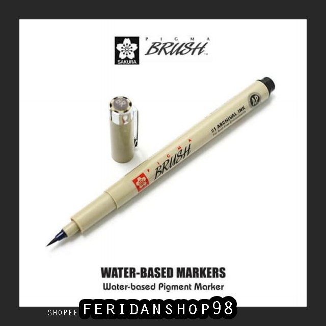 

BT337 SAKURA PIGMA MICRON BEST PEN BRUSH TIP - BLACK BY FERIDANSHOP98