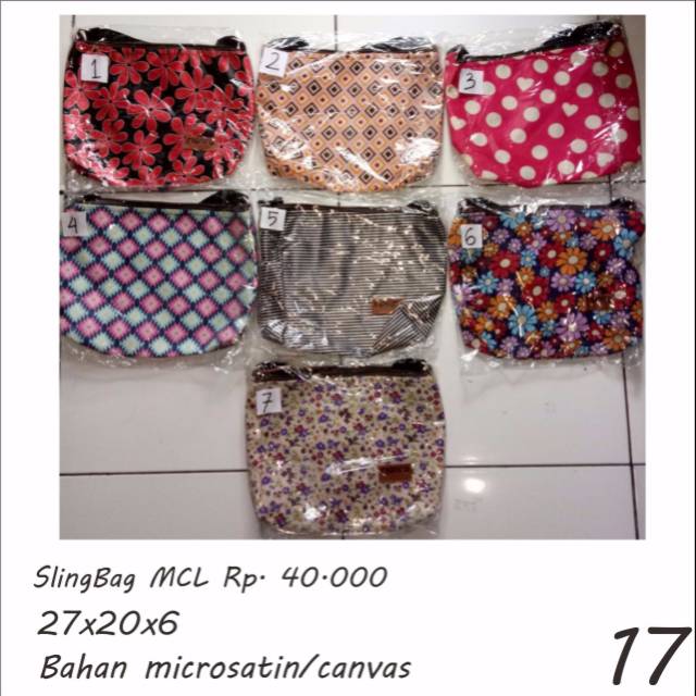 Tas selempang microsatin